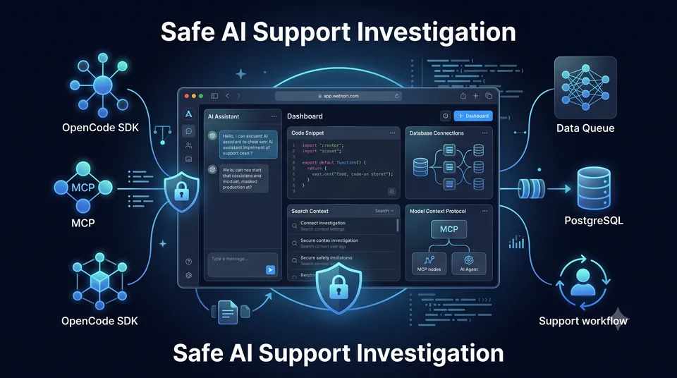 Building a Safe AI Support Investigation Platform
